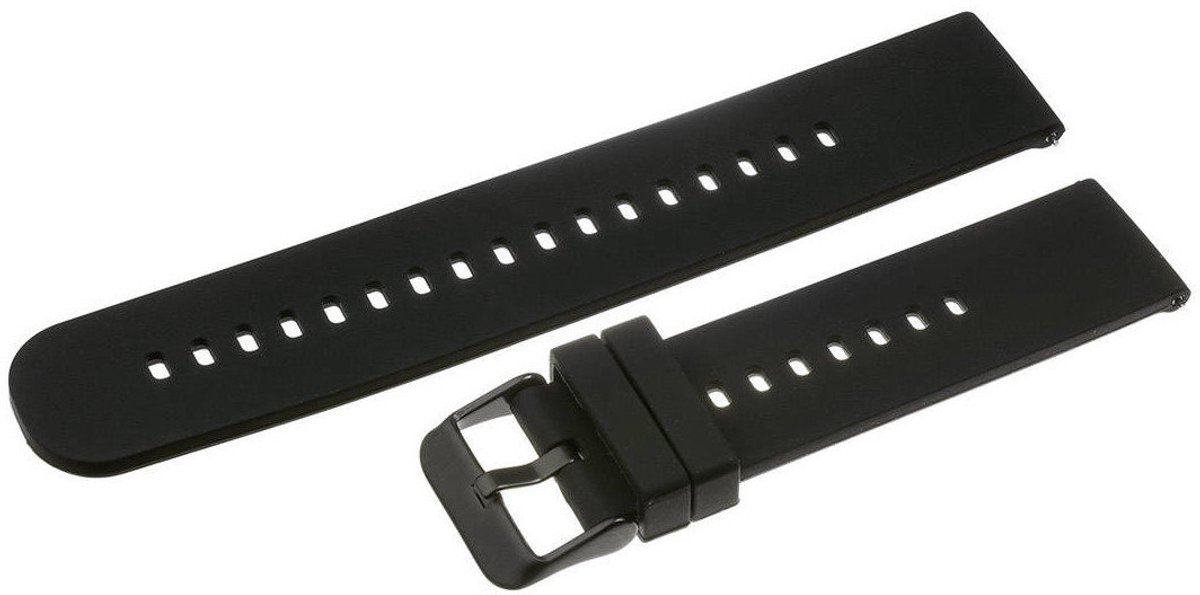 Pacific U27 - Horlogeband - Zwart - 18mm - Metalen Klamer