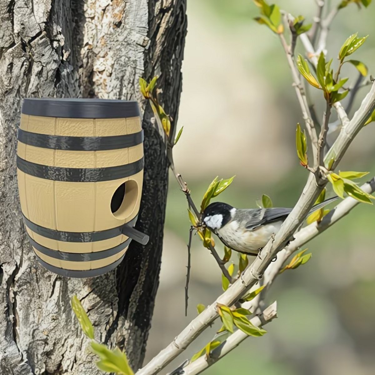 Vatvormig Vogelnest voor Buiten | Hangend Vogelhuisje voor Tuin en Balkon