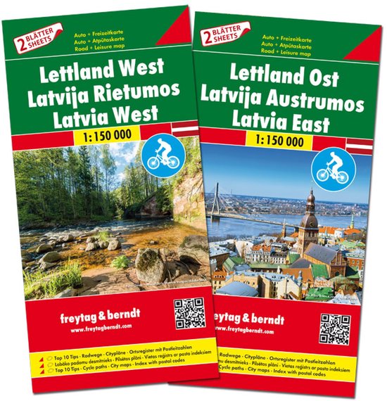 F&B Letland West en Oost 2-kaartenset - cover