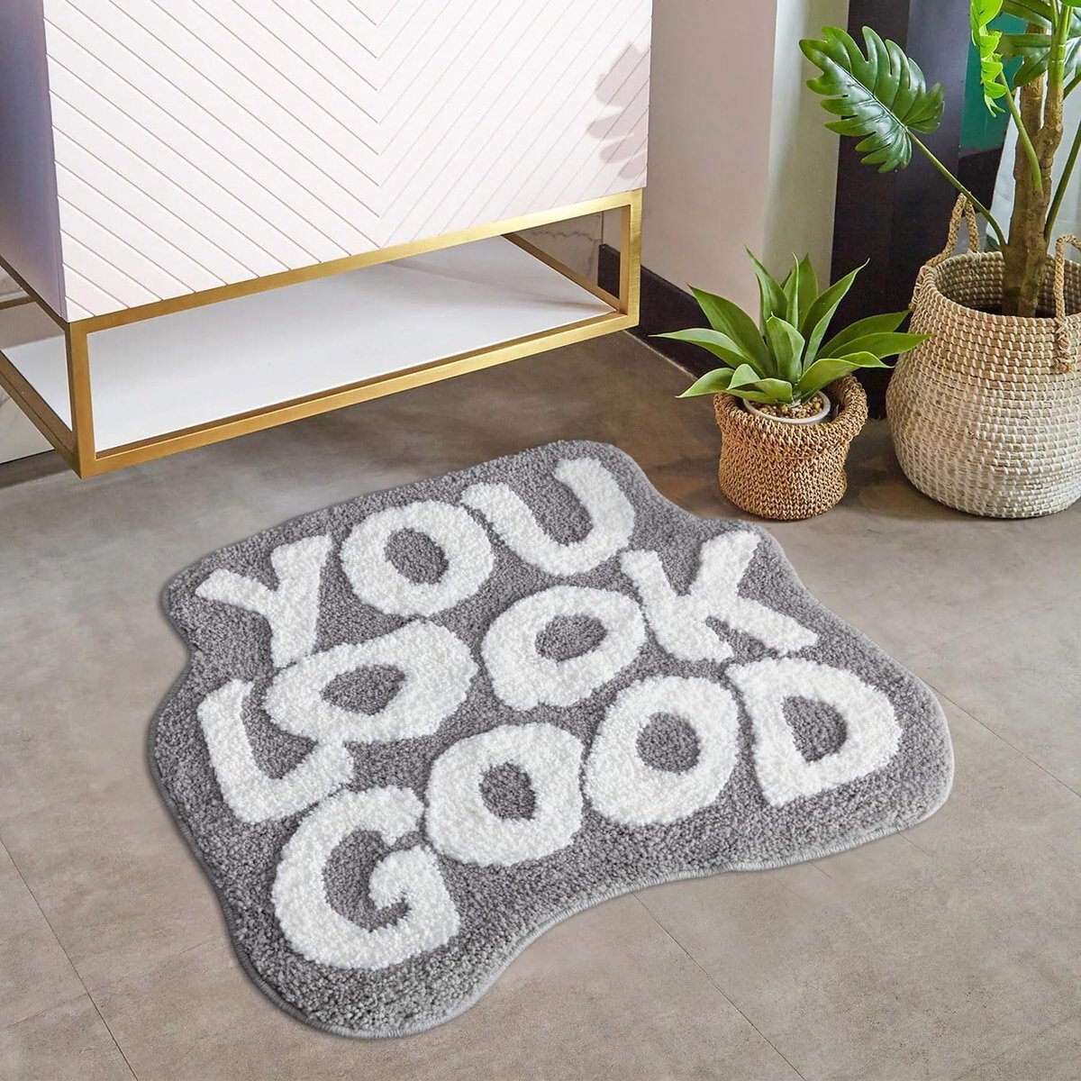 Grappige Roze Badmat - Antislip Microvezel Douchetapijt voor Badkamer