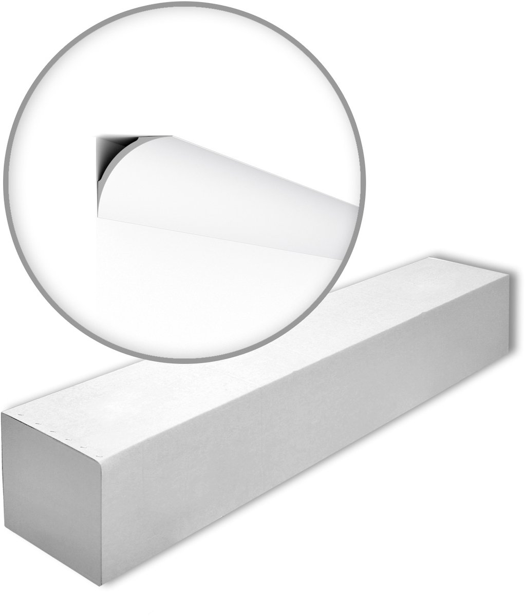 NMC NE4 PURE-box-10 NOMASTYL Noel Marquet 1 doos 10 stukken Kroonlijst modern design wit | 20 m
