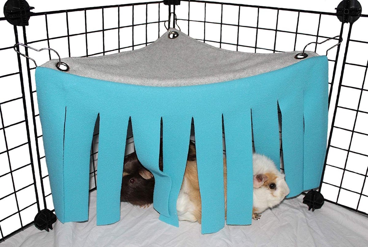TuseRxln Hangnest – Klein dier – Ademend fleece nestbed – 1 stuks – Blauw