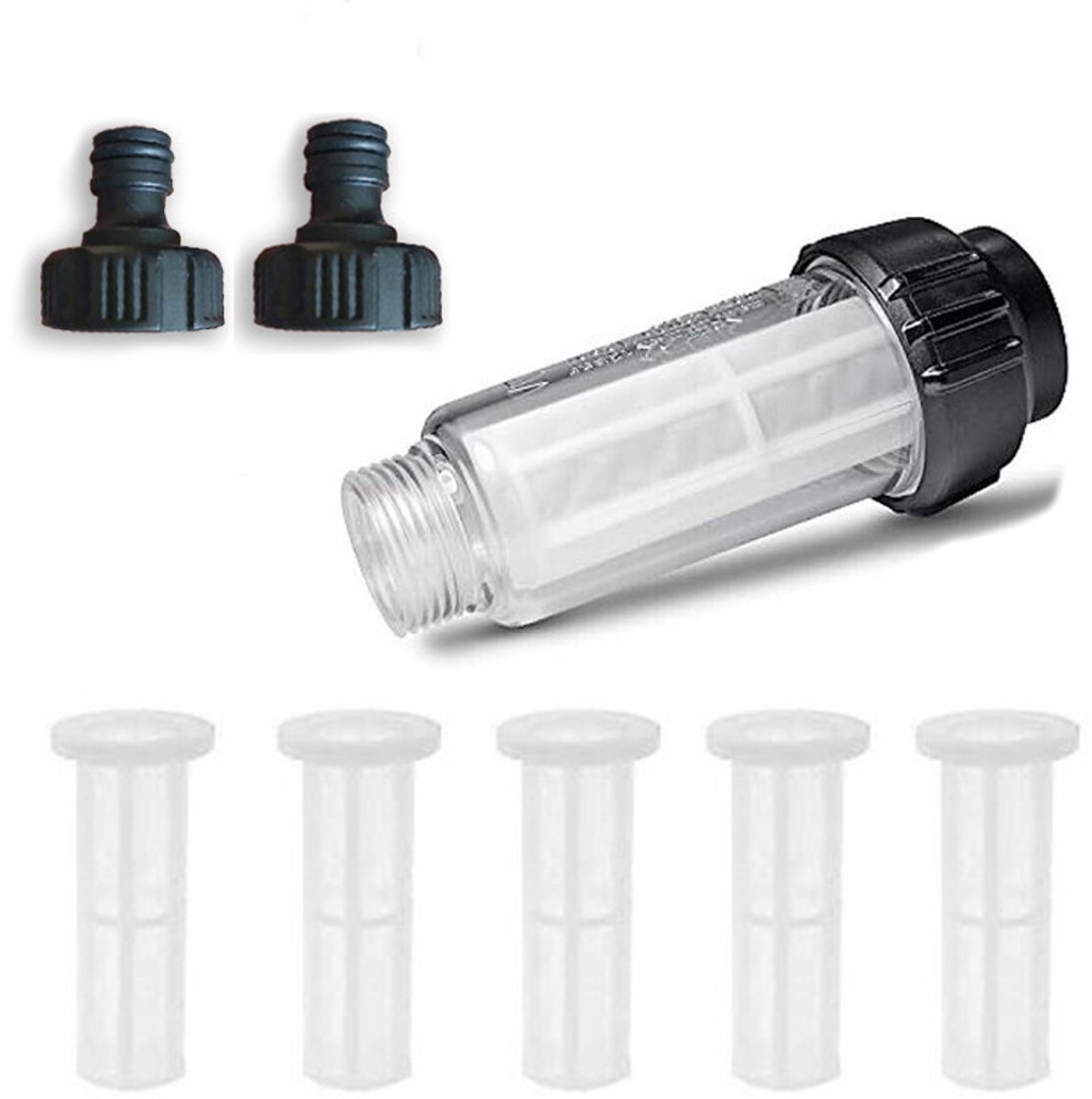 Hogedrukreinigermachine accessoires, grote invoerfilter, autowasfilter, G3/4 schroefdraad, geschikt voor de waterinlaat van de autowaspomp, stijl 4