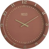 Fresco Wandklok 30 cm Terracotta - Stille Wandklok - Moderne Wandklok
