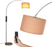 Anten KAKA|Stehlampe LED Dimmbar|Schwarz Stehleuchte 20W mit flexibler 7W Leselampe| Modern deckenfluter mit fernbedienung mit 4 Farbtemperatur für Wohnzimmer, Schlafzimmer, Büro, Hotel