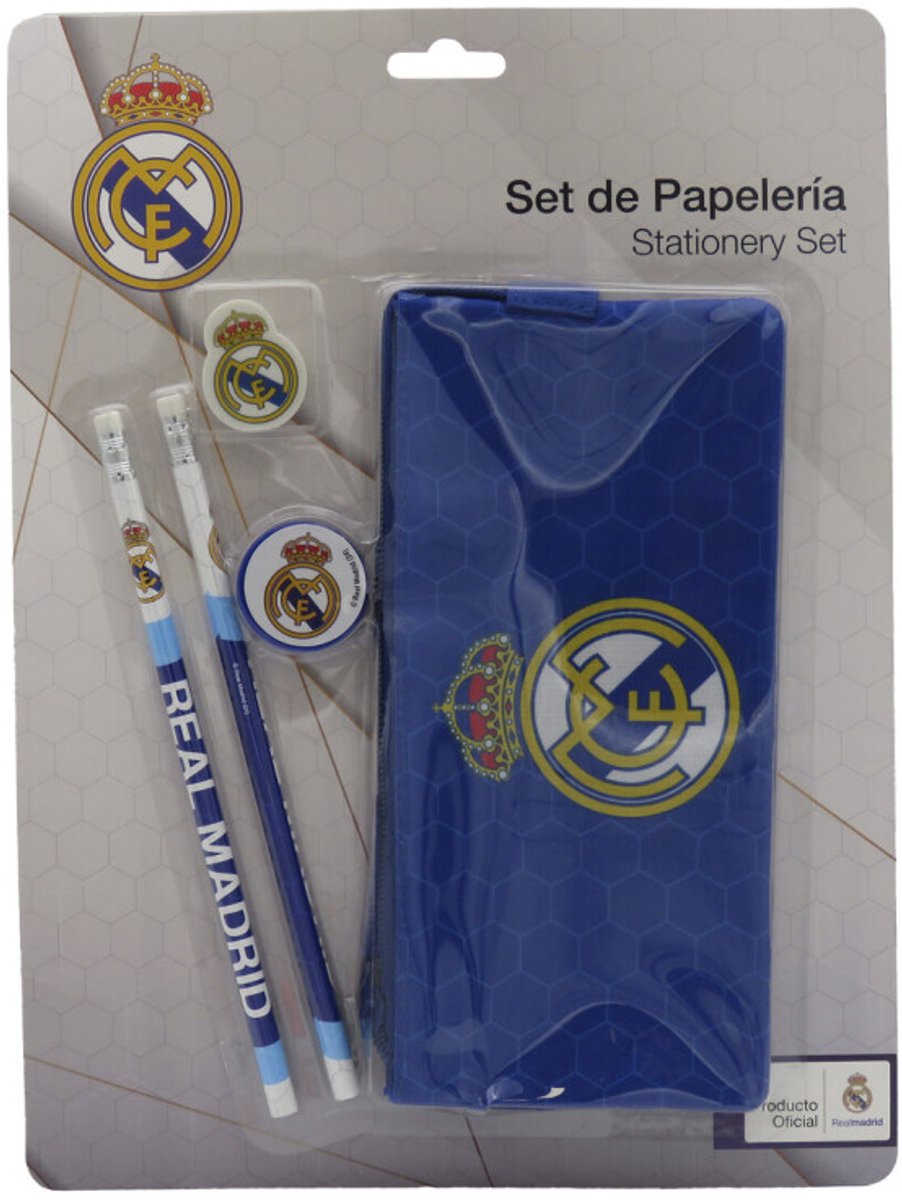 Cyp Brands Real Madryt - Schrijfset - Piórnik - 5-delige Set