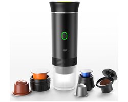 Nexvo® Draagbare Koffiemachine - Blender To Go - Draagbare Blender - Zwart - 9cm × 9cm × 27cm