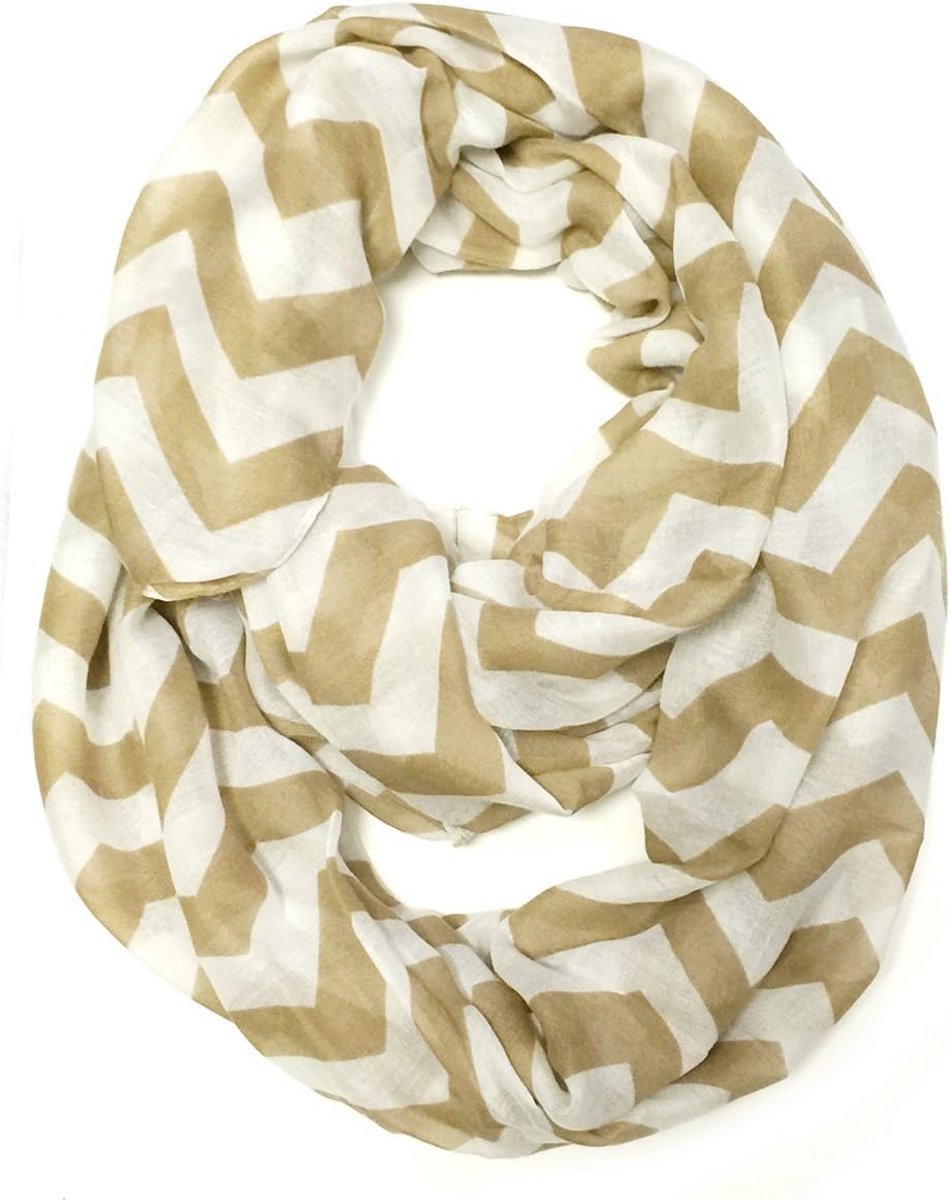 Lichtgewicht Chevron Infinity Sjaal voor Een Casual Look