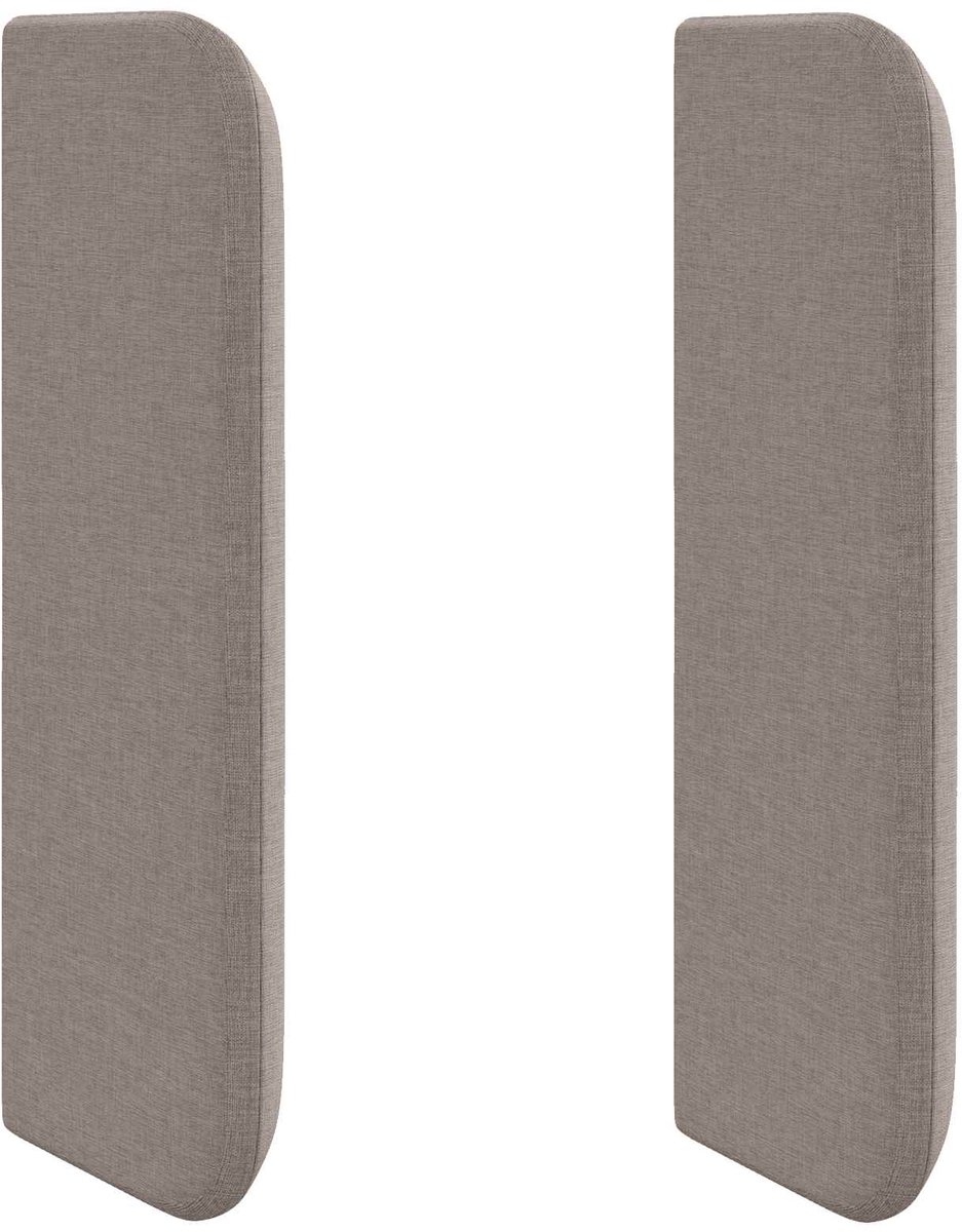 vidaXL Hoofdbord - oor - Taupe - 40,5 - x - 40,5 - x - 4 - cm - Stof