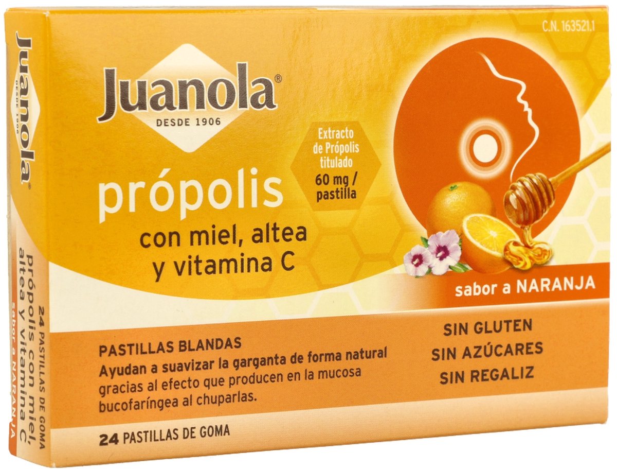 Propolis met honing, Altea en Vit C 24 pellets|Propolis with Honey, Altea and Vit C 24 pellets|Propolis au miel, Altea et Vit C 24 pastilles