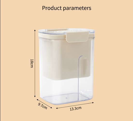 Yoghurtfilter met grote capaciteit, een wasbare weischeider en een deksel; herbruikbaar yoghurtfilter. van Merkloos — afbeelding 3