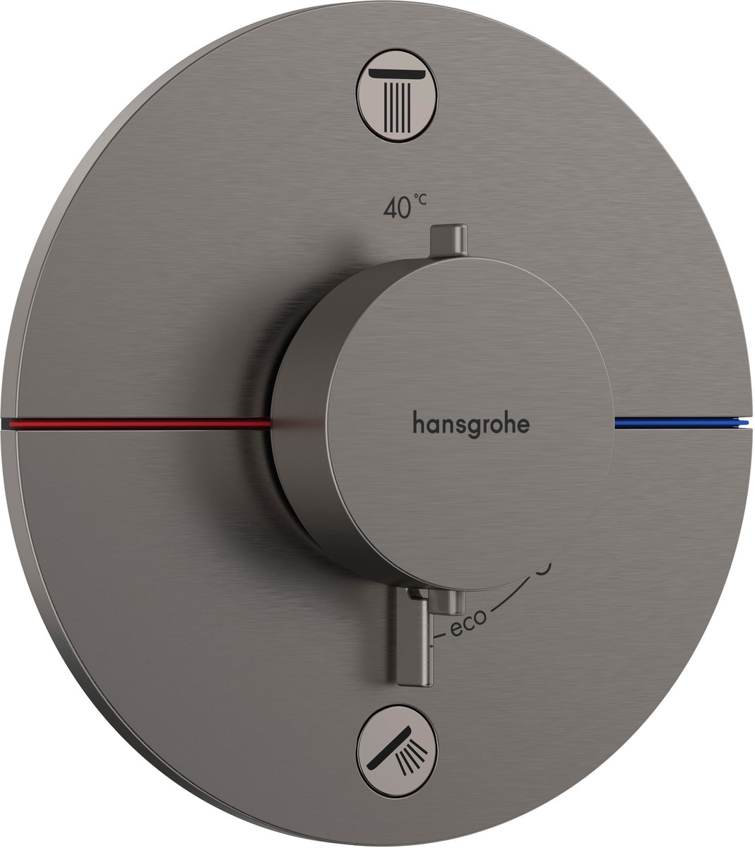 hansgrohe ShowerSelect Comfort S thermostaat inbouw voor 2 functies Brushed Black Chrome