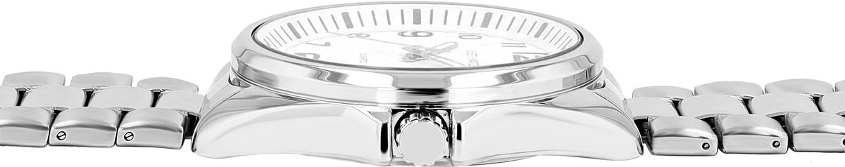JUST WATCH Herenhorloge van roestvrij staal Netar roestvrijstalen armband, zilver, zwart of wit