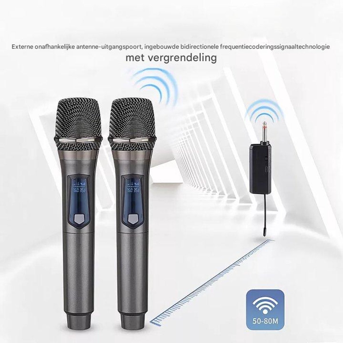 Draadloze Microfoon - Karaokesysteem - 2.4G Draadloos - 1 Stuks - Voor Thuisgebruik - Zwart