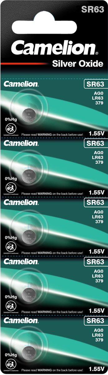 Camelion SR63W 379 horloge batterijen 5 stuks
