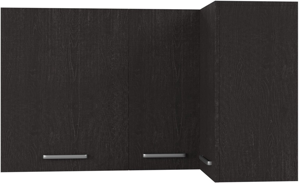 Wasophoogte® Keukenkast - Bovenkast keuken - Module O18 - 1300(D)*700(B)*770(H) mm - Zwart
