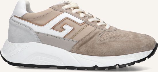 Greve Arnhem Sneakers Hommes - Sneaker en Cuir - Beige - Taille 41