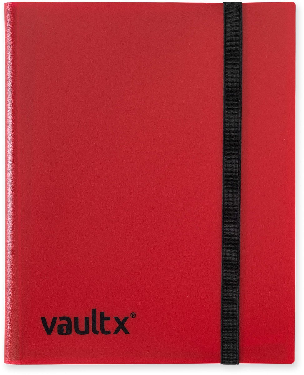 Vault X 9-Pocket Strap Binder - Verzamelmap - 360 Kaarten/Rood