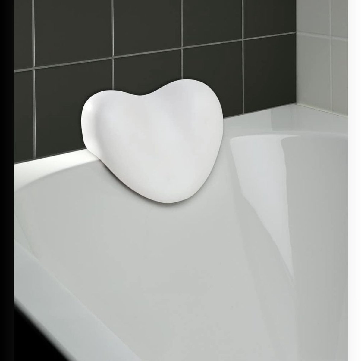 MIRA® Nekkussen Bad - Badplank - Antislipmat Bad - Wit - 33cm x 18cm x 1cm