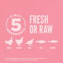 Orijen Small Breed: de eerste 5 ingrediënten zijn vers of rauw: kalkoen, kip, kwartel, hake, haring.
