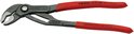Knipex Cobra waterpomptang, deels geopend, met rode handvatten.