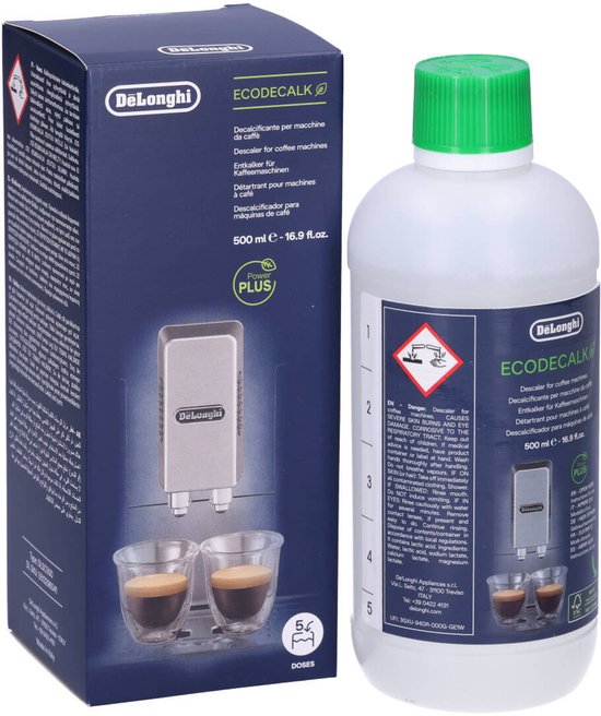 De'Longhi EcoDecalk Descaler 16.90 oz - DLSC500 x 3 – The Kitchen Barista & Gifts