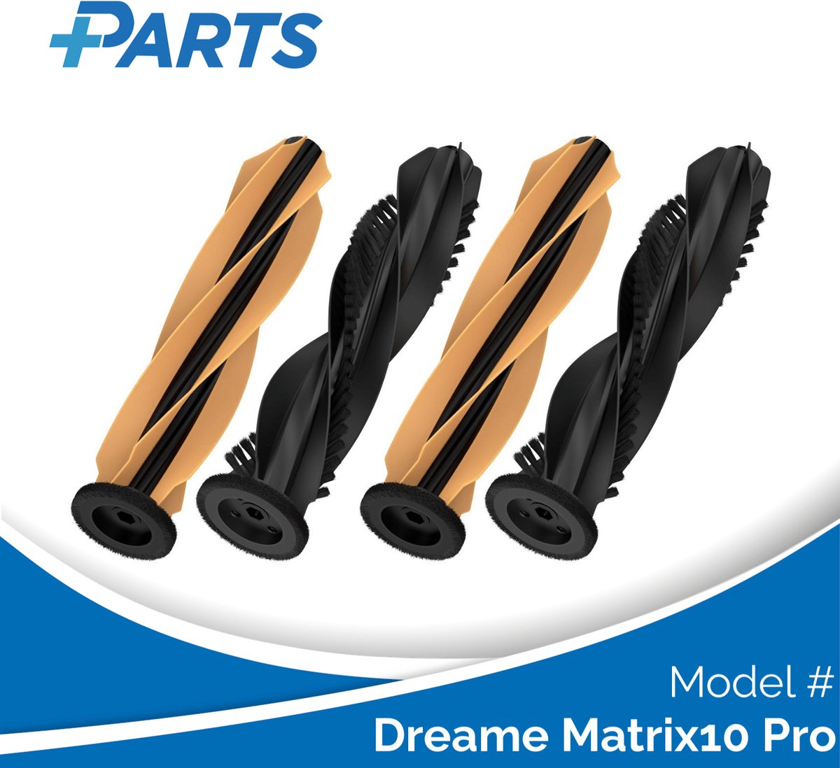 Dreame Matrix10 Pro Borstels (4 Stuks, Plus.Parts® alternatief voor RMB13)