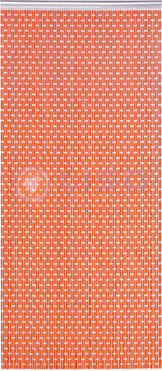 Liso Vliegengordijn - Hulzengordijn Licht roodoranje - 92 x 209 cm