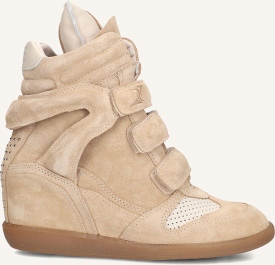 Baskets compensées Bronx pour femmes Jae-yy à triple bride en daim beige