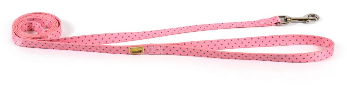 Goo-Eez Printed Leash - Dots - Riem - 152 cm Pink