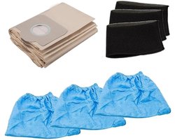 Premium Dust Bag Filter Set, Official Cloth Filter for Wet and Dry Vacuum Cleaners, Improved Motor Protection, Official Cloth Filter for Wet and Dry Vacuum Cleaners