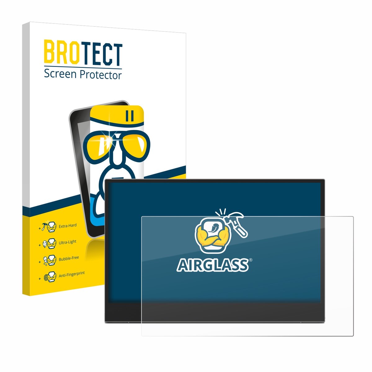 Screenprotector voor Lenovo L15 (15,6") Beschermglas transparant