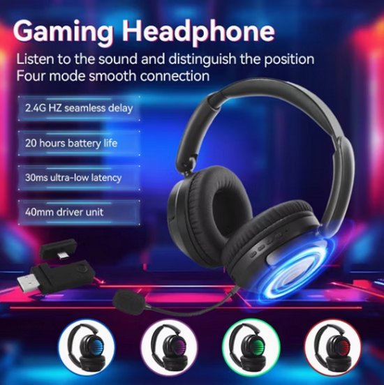 Foto: Turtle beach stealth 700 gen 3 draadloze gamingheadset met microfoon xbox series xs one pc ps5 ps4 en mobiele apparaten met bluetooth zwart
