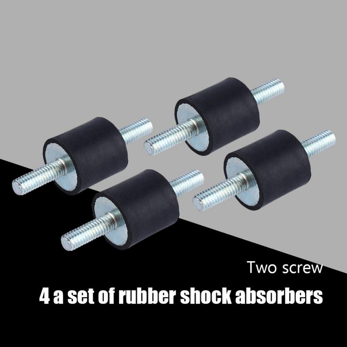 4x Anti-Vibratie Rubber Trillingsdempers M6 (20x20mm) voor Compressor en Machines