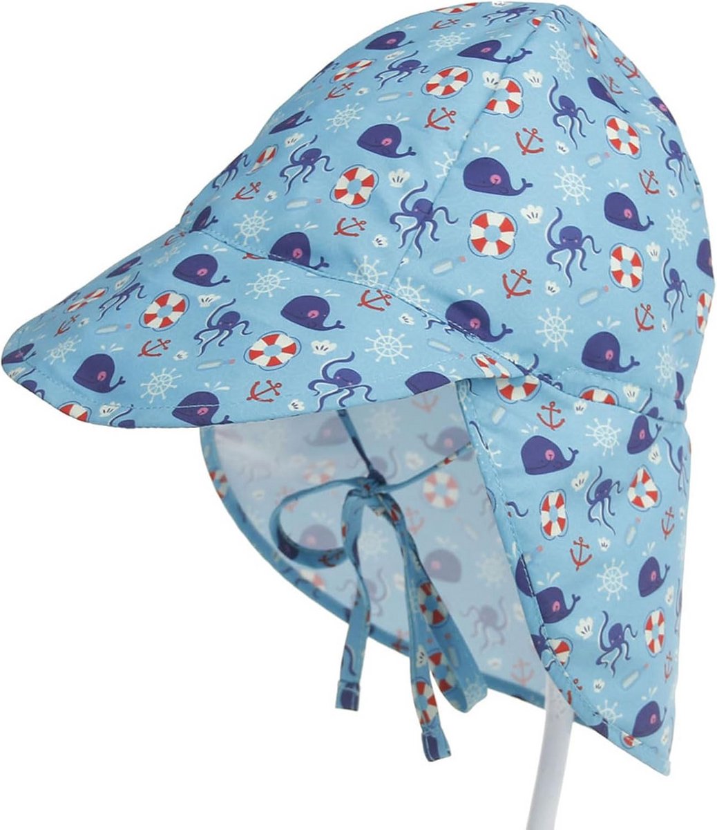 Baby Zonnehoed met UPF 50+ UV-Bescherming en Verstelbare Kinriem