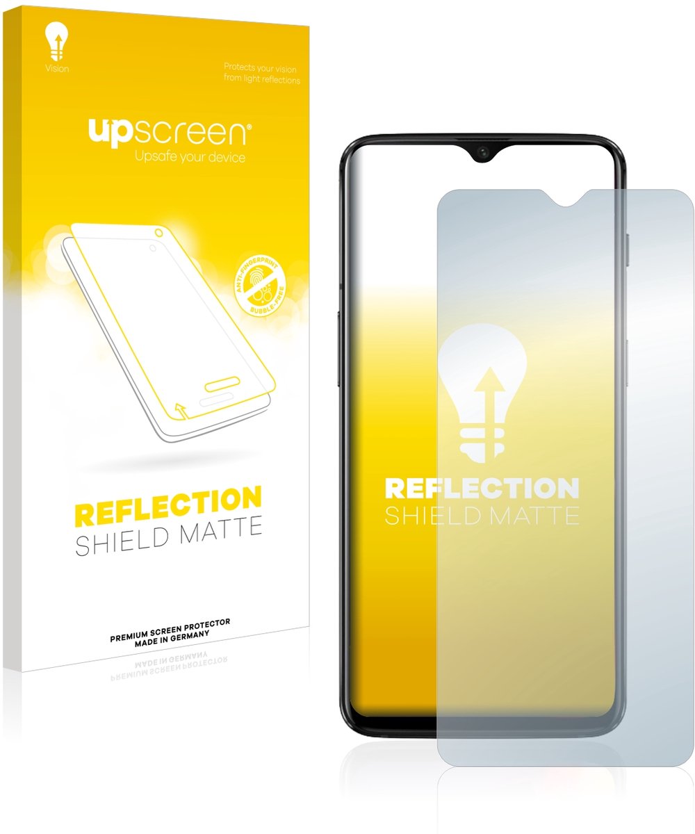 upscreen - Screenprotector voor OnePlus 6T / OnePlus 7 - Folie Beschermfolie anti glare matte