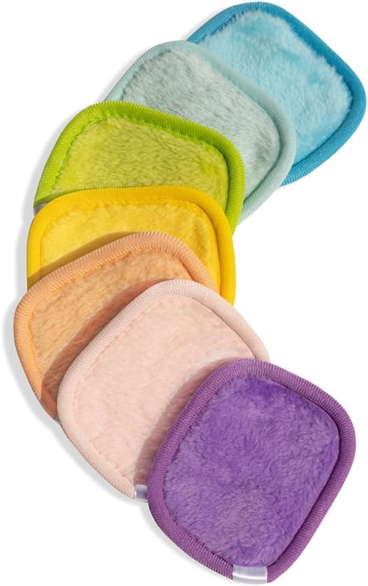 Herbruikbare Make-up Remover Schijfjes, Set van 7, Ultra Zacht Microvezel