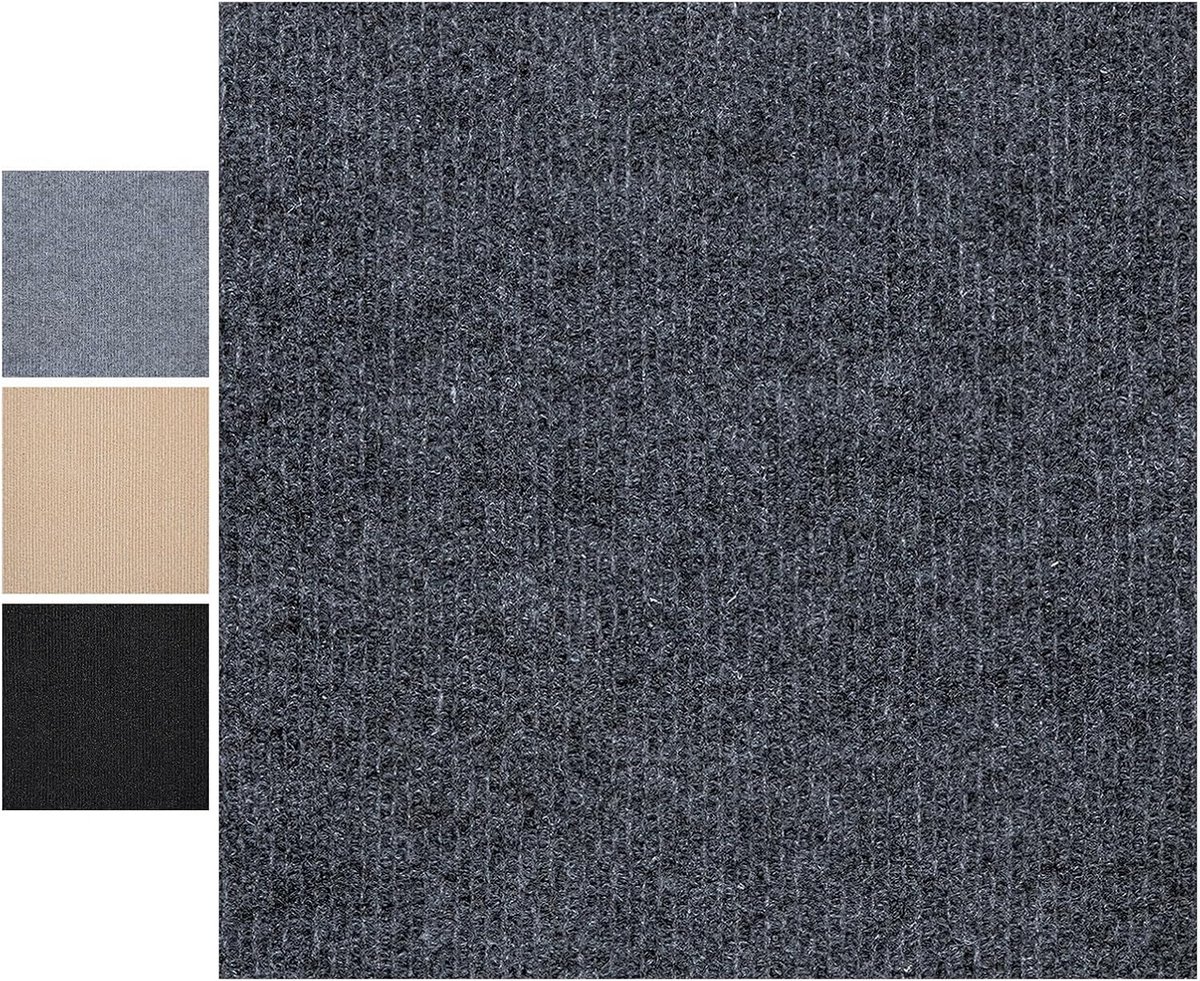 Zelfklevende Tapijttegels 20 Stuks 50x50 cm Antislip Herbruikbaar voor Woonkamer en Kantoo