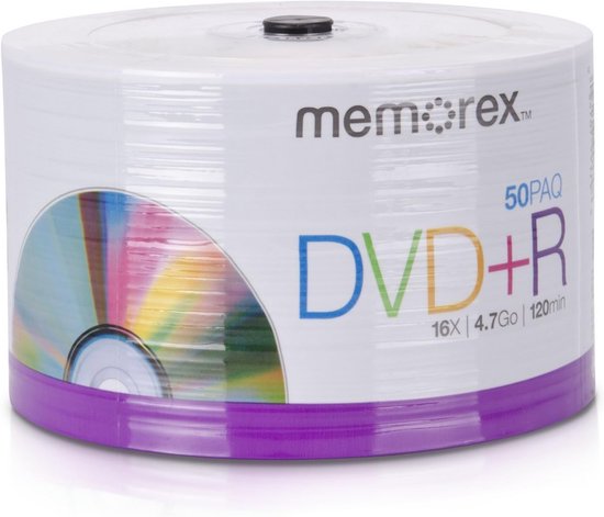 Base Dvd DVD+R 16x Eco Spindel Base Discs 50 Pack 4,7 GB | bol