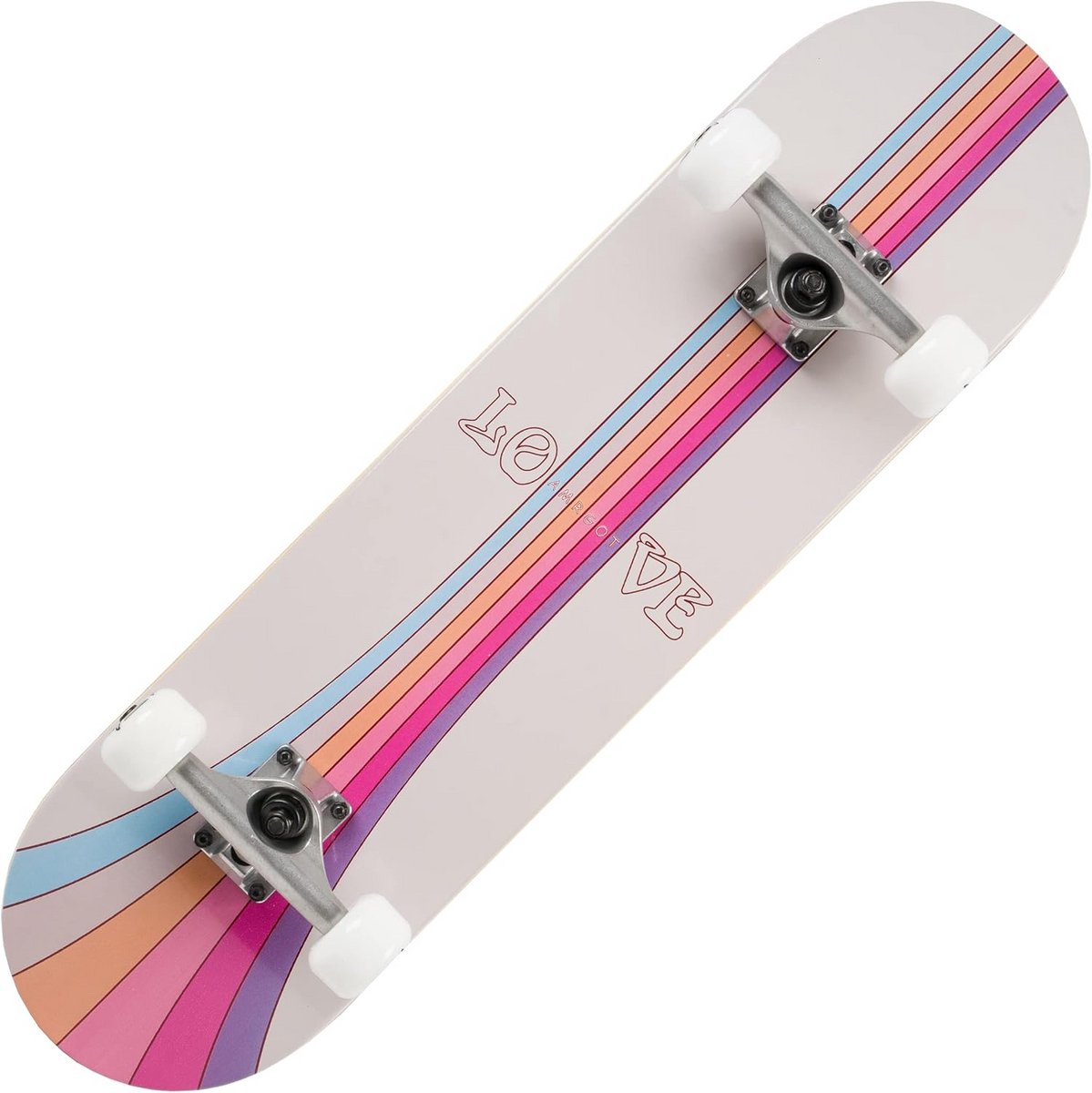Complete Skateboard voor Beginners en Volwassenen, 7-laags Esdoornhout, Double Kick Deck