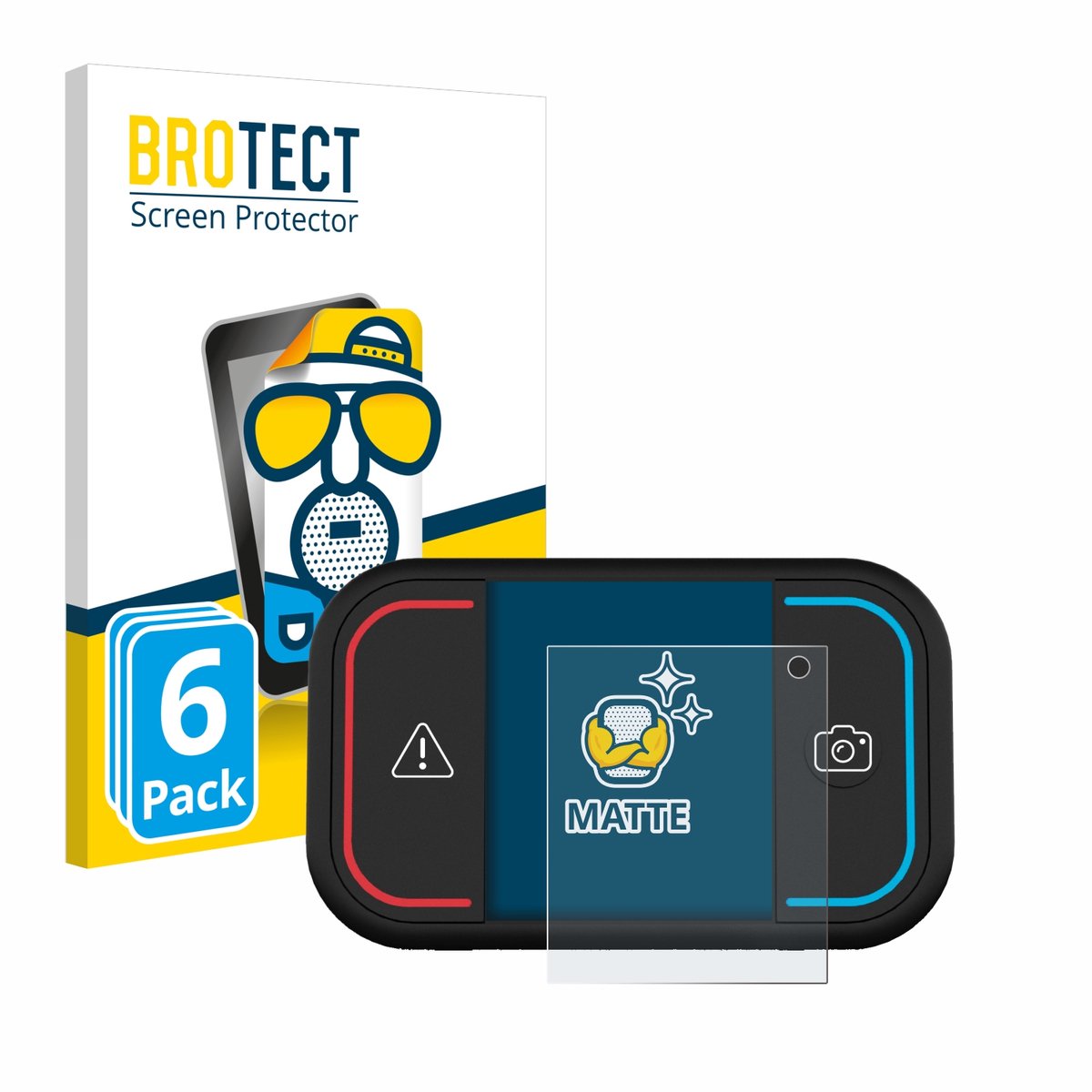 BROTECT - Screenprotector voor Saphe Drive Mini - Folie Beschermfolie matte 6 Stuks