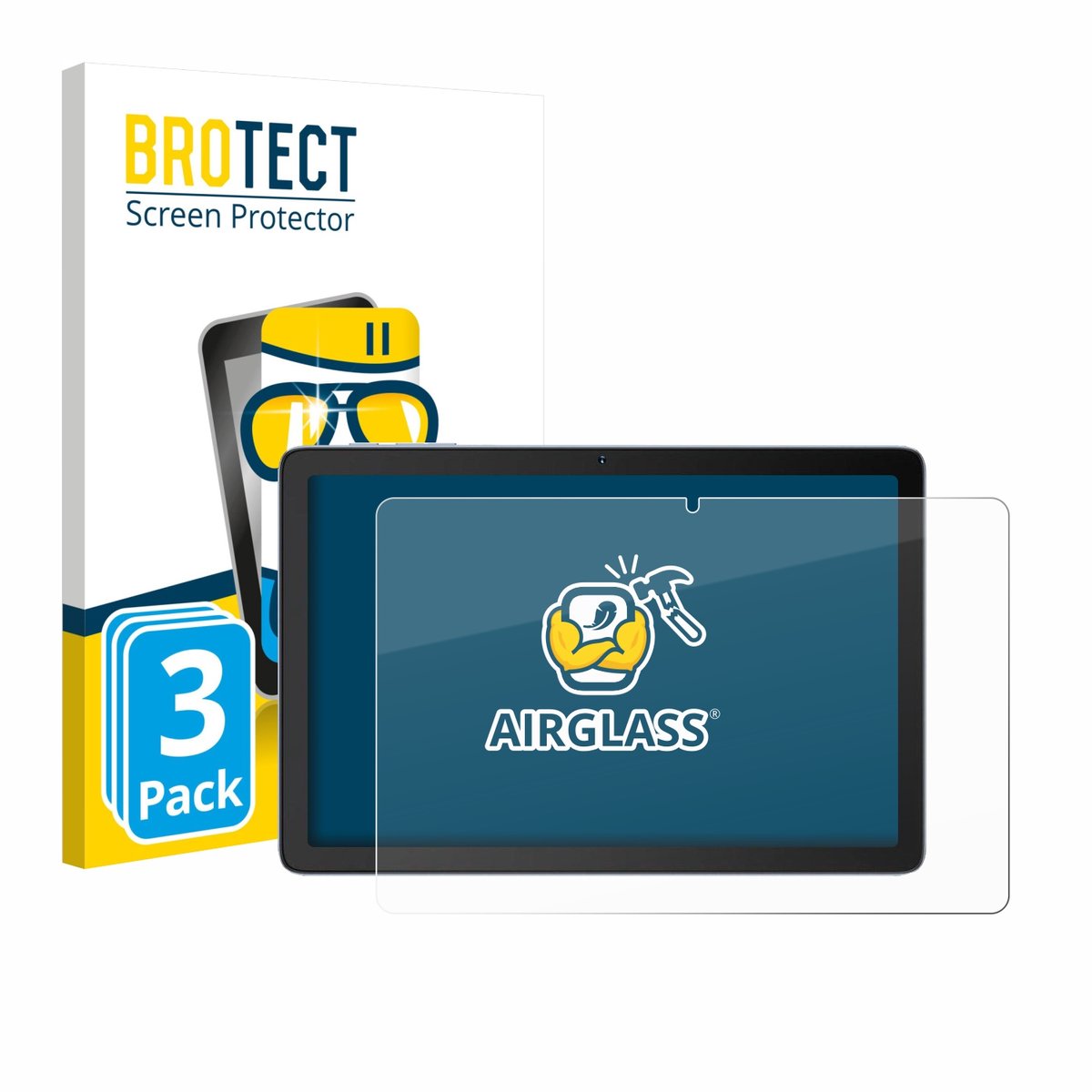 Screenprotector 3 Stuks voor Hotwav Pad 12 Beschermglas transparant