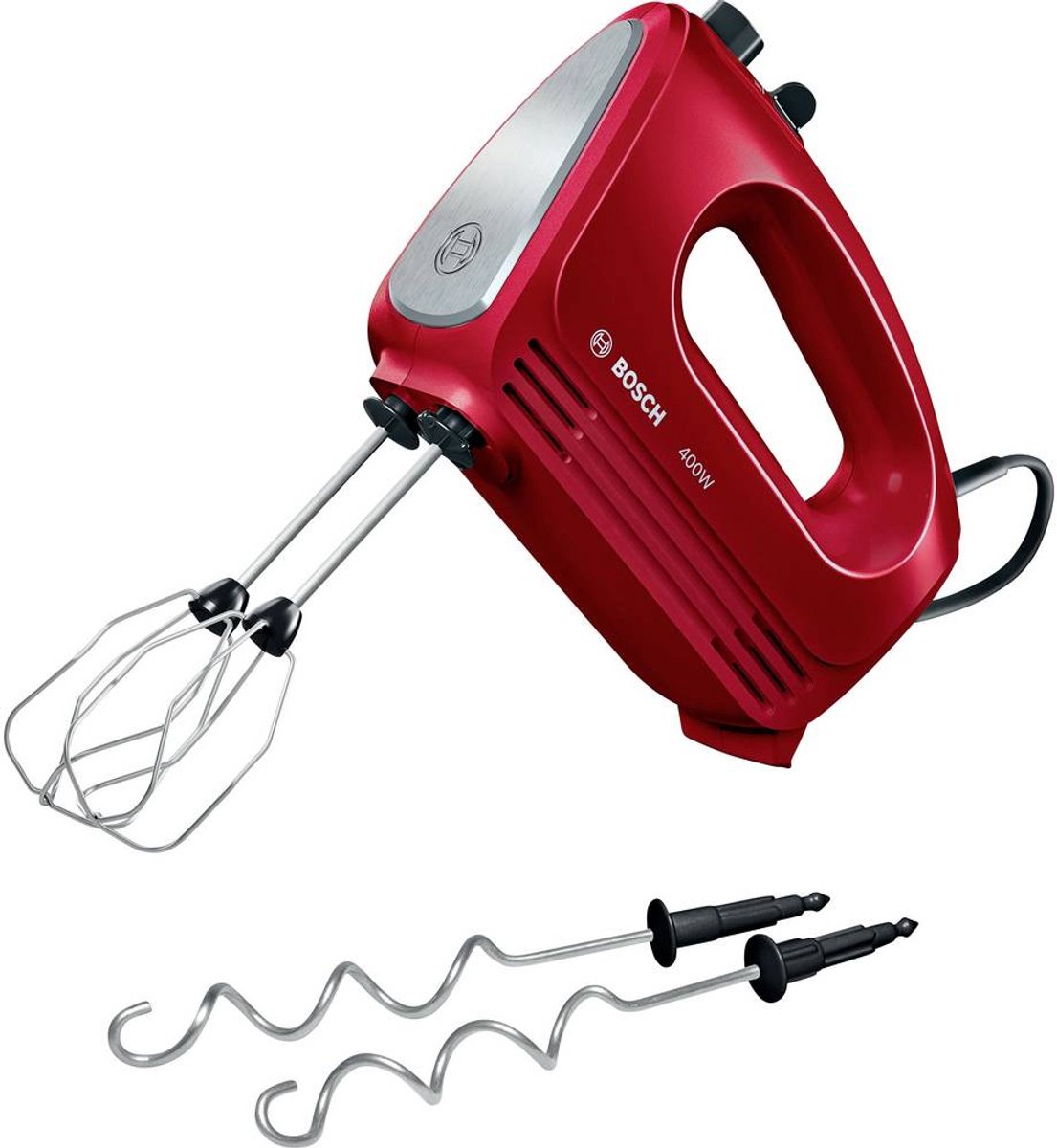 Bosch CleverMixx Handmixer 400 W Rood, RVS
