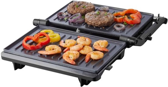 Florixa® Contactgrill Met Uitneembare Platen - Contactgrill - Multi Grill - Zwart/ Grijs - 22cm x 28cm x 8cm — afbeelding 2