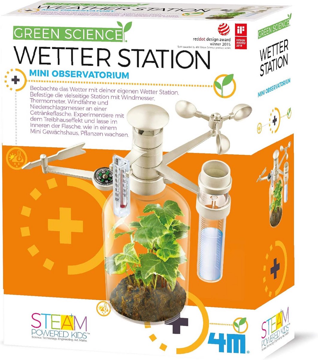 Wetenschapskit Weerstation voor Kinderen - Experimenten over Klimaat en Natuur