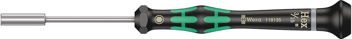 Elektronica Dopsleutel 3/16 inch voor Fijnmechanische Schroeven
