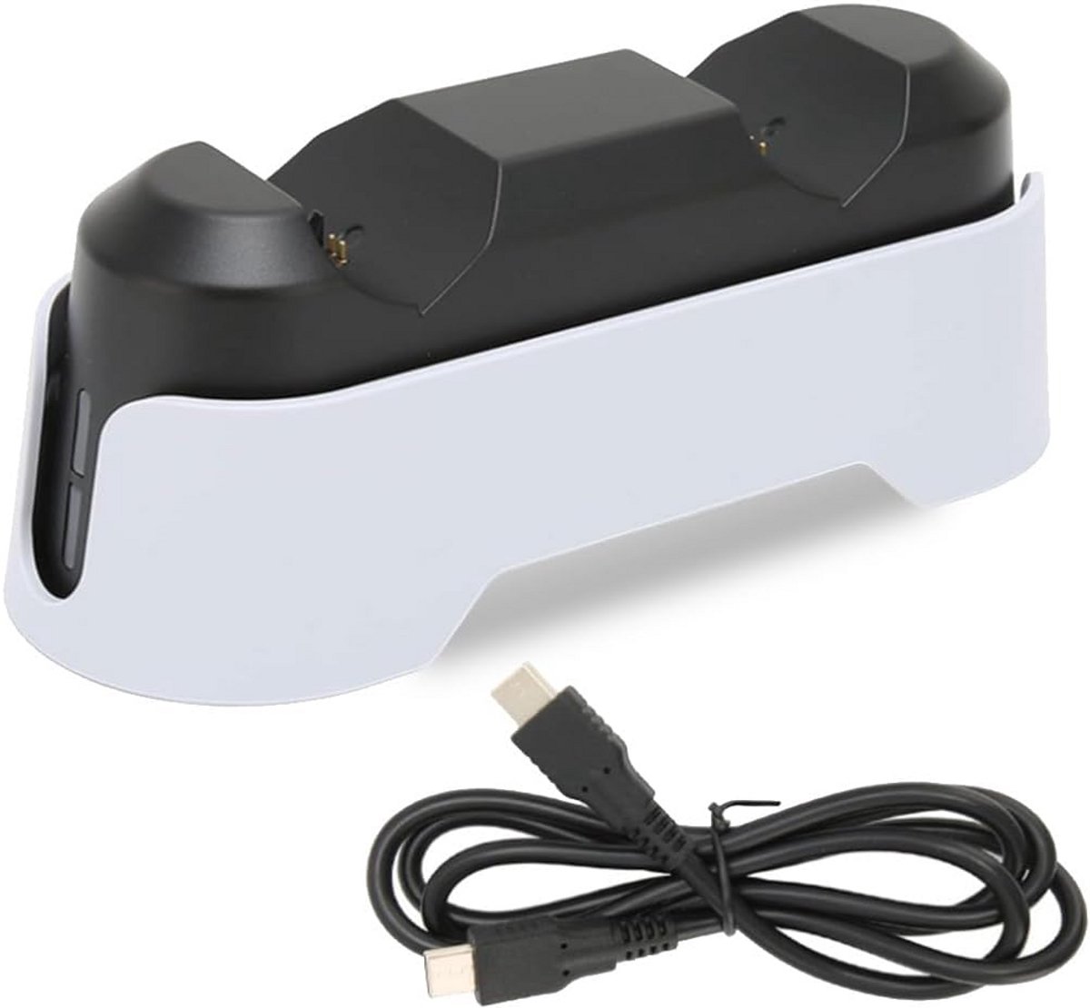 Dubbel Oplaadstation voor PS5 Controllers met Snellaadfunctie en LED Indicatoren