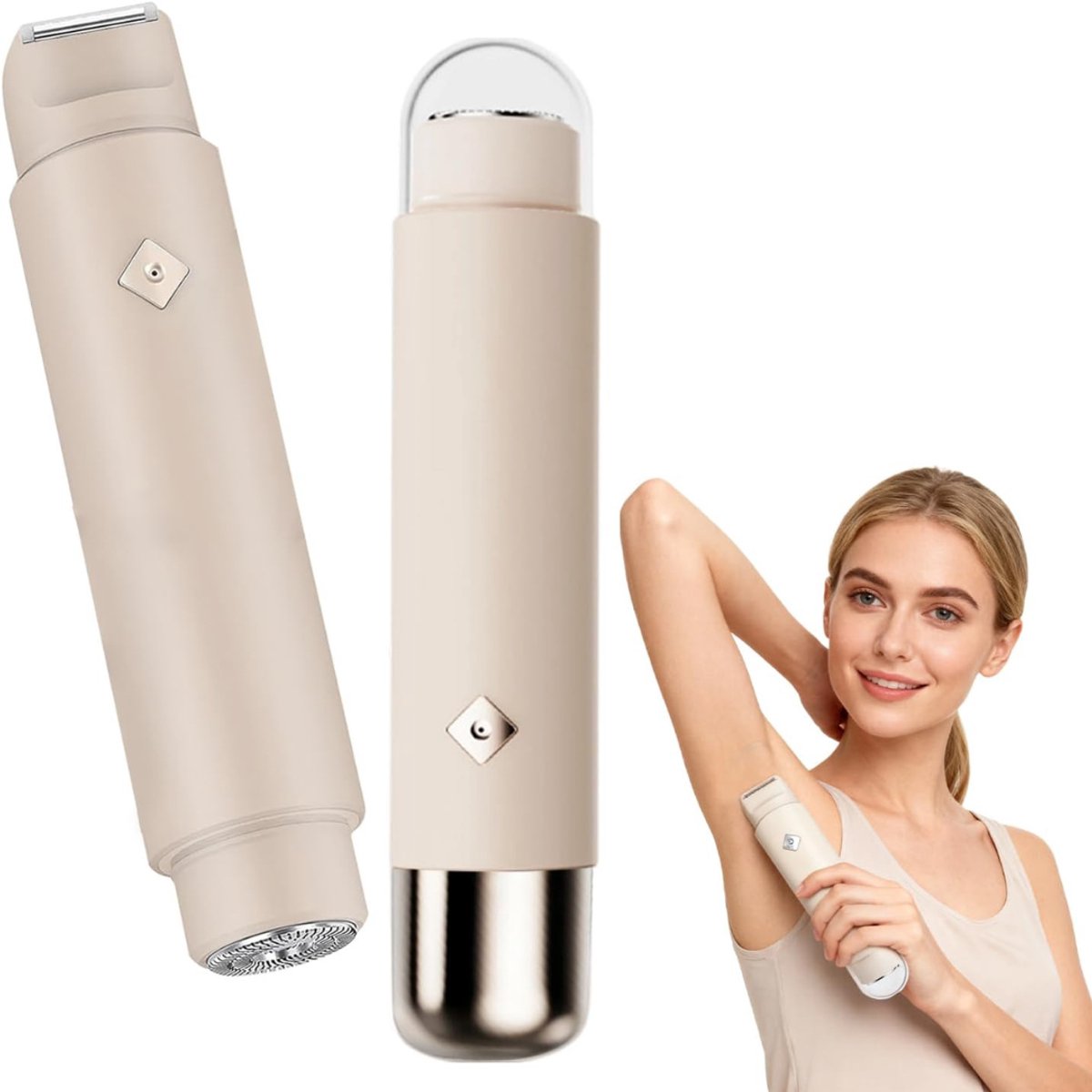 SCH® Bikinitrimmer - Trimmer - Beige - 15cm x 6cm x 3cm