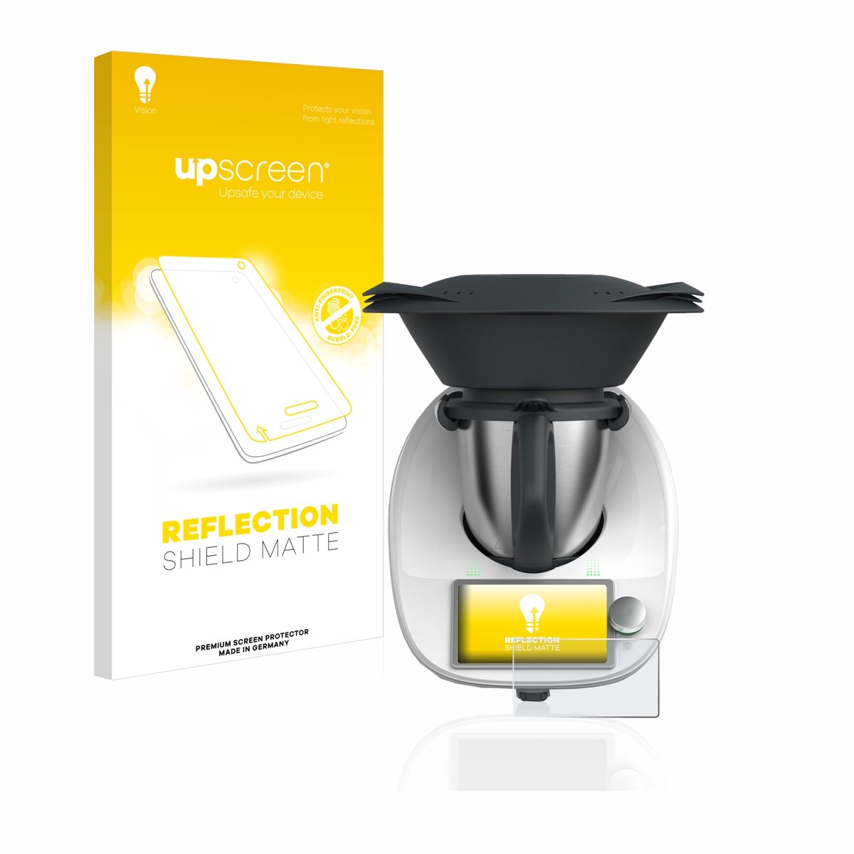 upscreen - Screenprotector voor Vorwerk Thermomix TM6 - Folie Beschermfolie anti glare matte