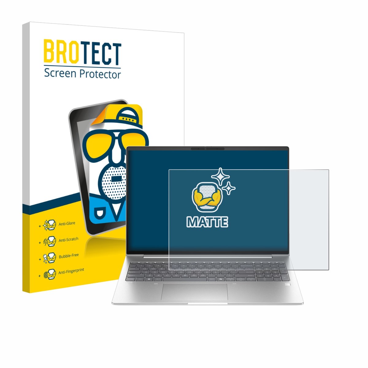 BROTECT - Screenprotector voor HP EliteBook 6 G1ah 16" - Folie Beschermfolie matte